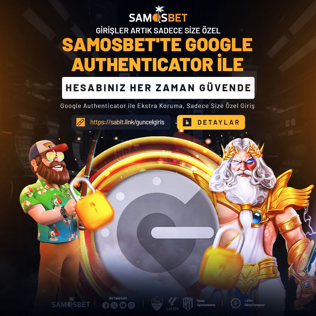 Samosbetsosyal's tweet photo. 🌐 Google Authenticator sayesinde her girişin sana özel, kişisel ve güçlü. 🛡

🔎Artık sistem seni tanıyor, kapılar sadece sana açılıyor. 🔎

📱Tek dokunuşla giriş yap, güvenliği hisset, oyunun tadını çıkar. 📱

🔷 Güncel Giriş : https://t.co/Xbp79O9GzN https://t.co/3kZomDX0nV