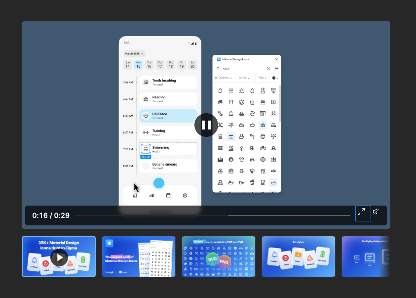 the figma video player...