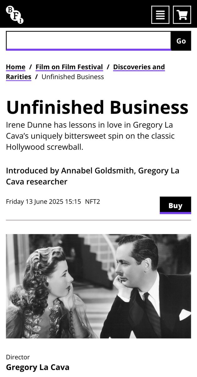 themoderns_'s tweet image. I have some wonderful news! I’ll be introducing Gregory La Cava’s Unfinished Business (1941) for the BFI Film on Film Festival
whatson.bfi.org.uk/Online/default…