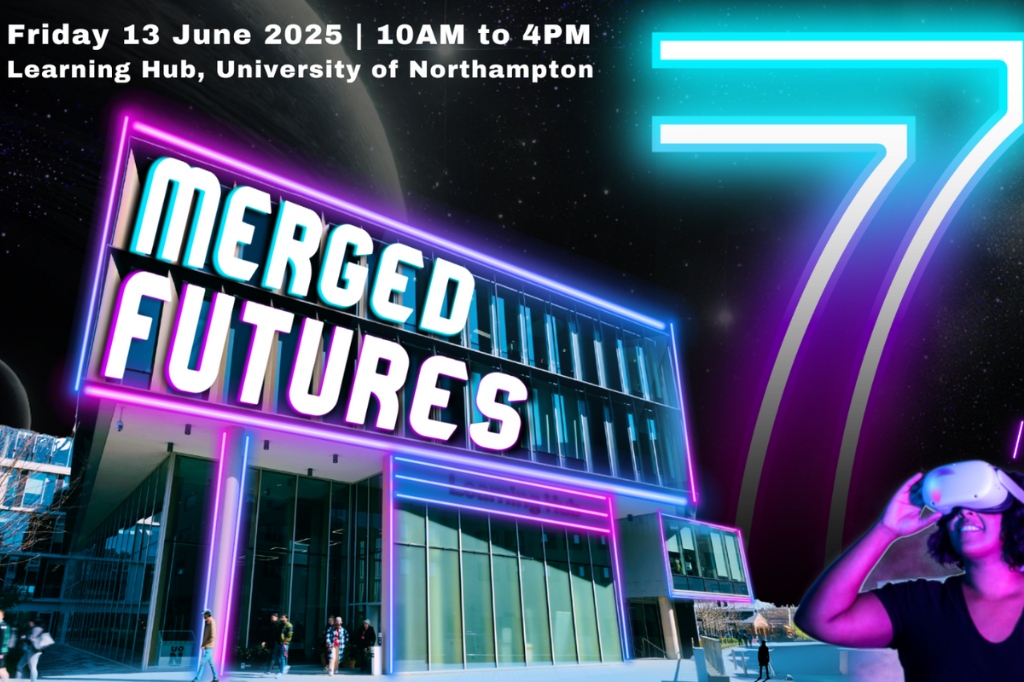 The countdown is on until #MergedFutures arrives <a href="/UniNorthants/">UniofNorthampton</a> this Friday (13 June)!🌐🤖📲

The annual innovation showcase from <a href="/Digi_Northants/">Digital Northants</a> will be packed with interactive workshops &amp; engaging discussions by innovators (and researchers from #UON) 👇

bit.ly/3SILOfL