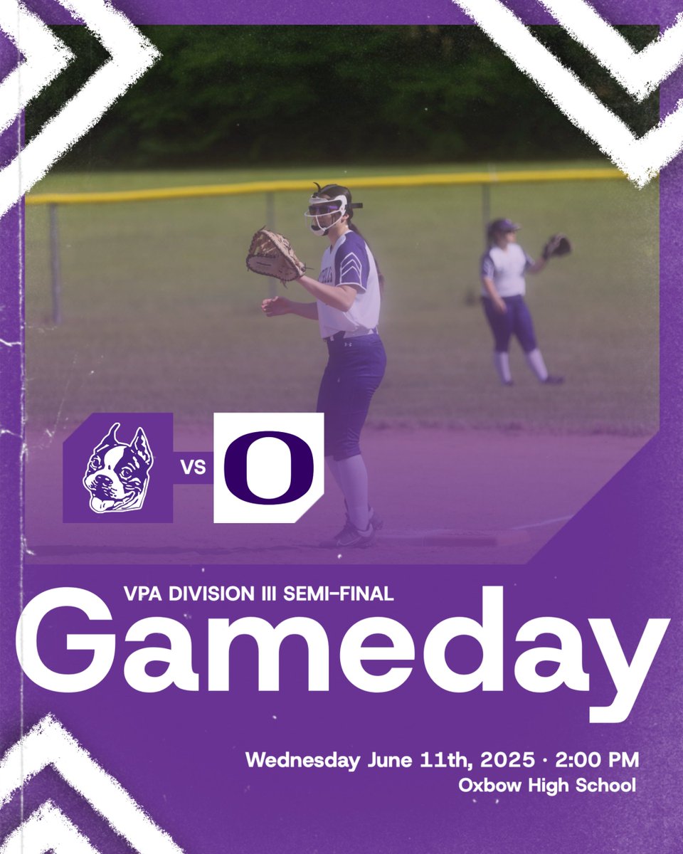 GAMEDAY – D3 Semifinals

Spring chaos continues with a rare 2:00 PM midweek semifinal 🥎

#5 Bellows Falls travels to Bradford to face #1 Oxbow. Winner punches their ticket to Castleton!

📍 Oxbow HS
🕑 2:00 PM

#GoTerriers | #BleedPurple | #VPAPlayoffs