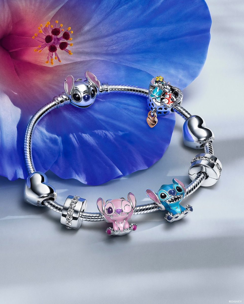 Disney’s Angel and Stitch are here at Pandora! 💙🩷

Build your ‘Ohana with new charms, brought to life in sterling silver with colourful enamel details.

#DisneyxPandora #PandoraCharm #PandoraJewellery