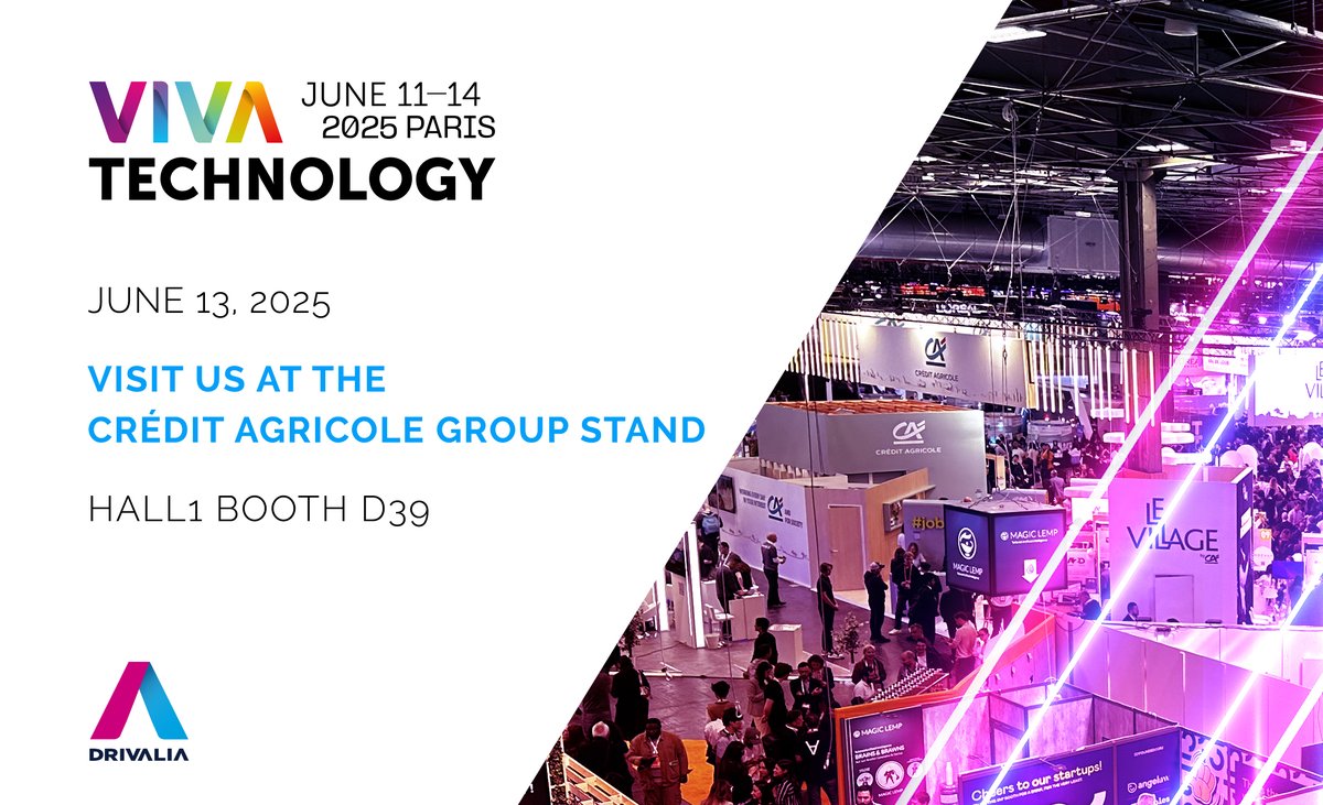 CA Auto Bank and Drivalia will join Viva Technology 2025 in Paris, June 11–14. On June 13, visit us at the Crédit Agricole stand and catch CA Auto Bank on Stage with the Digital Factory. #planetmobilitynology 2025 reflects our commitment to innovation and the future of mobility.