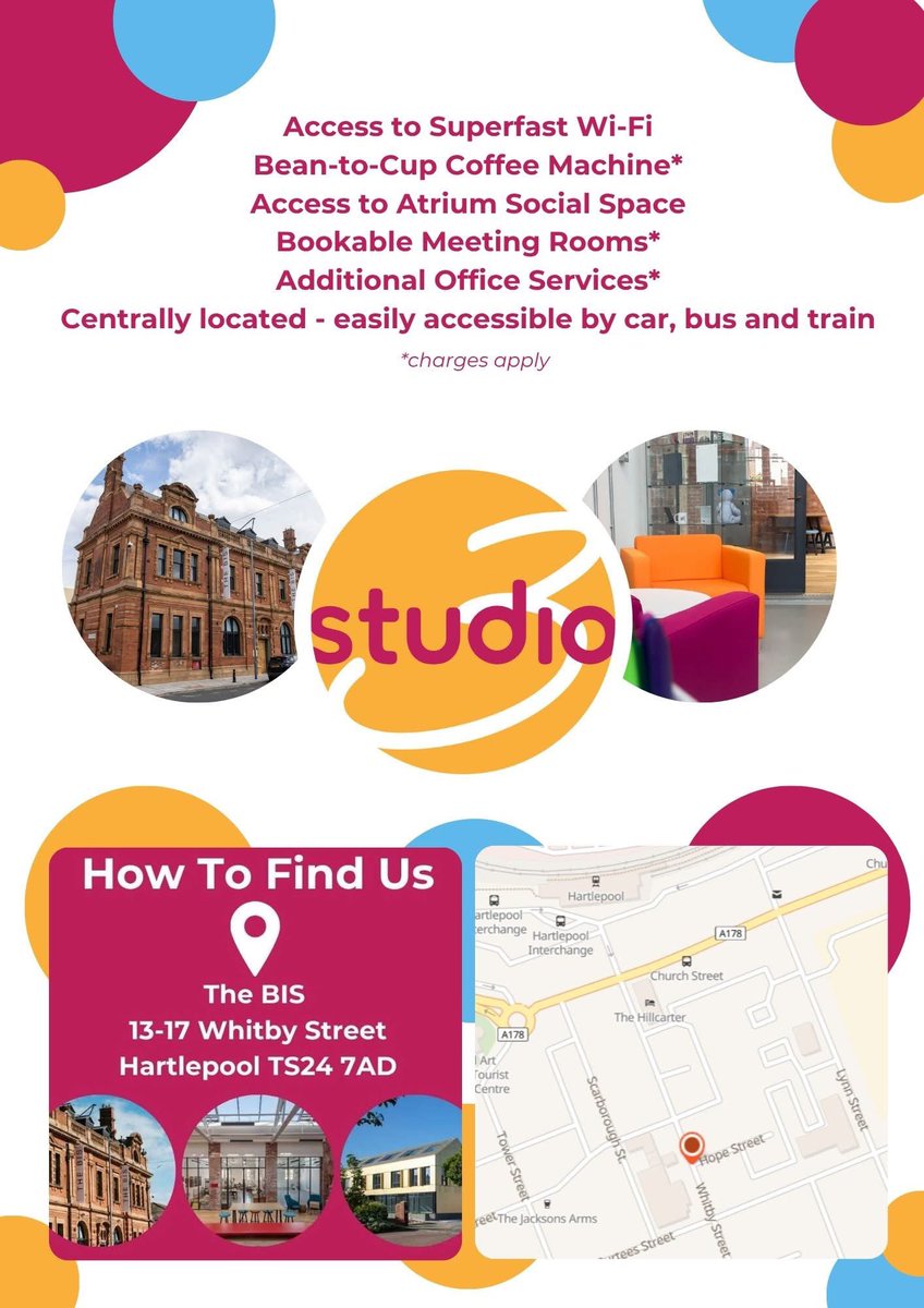 Heard about Studio 3 but not sure what it's all about? 

Check out the official leaflet below. It has all of the information you need, including prices, perks, location and even a link to book!