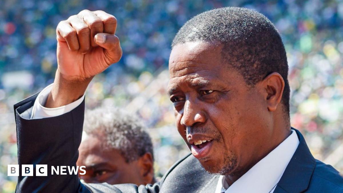 A national mourning period has turned chaotic in Zambia following the death of former President Edgar Lungu, as tensions mount over how his funeral should be conducted. bbc.in/4jJl8WY