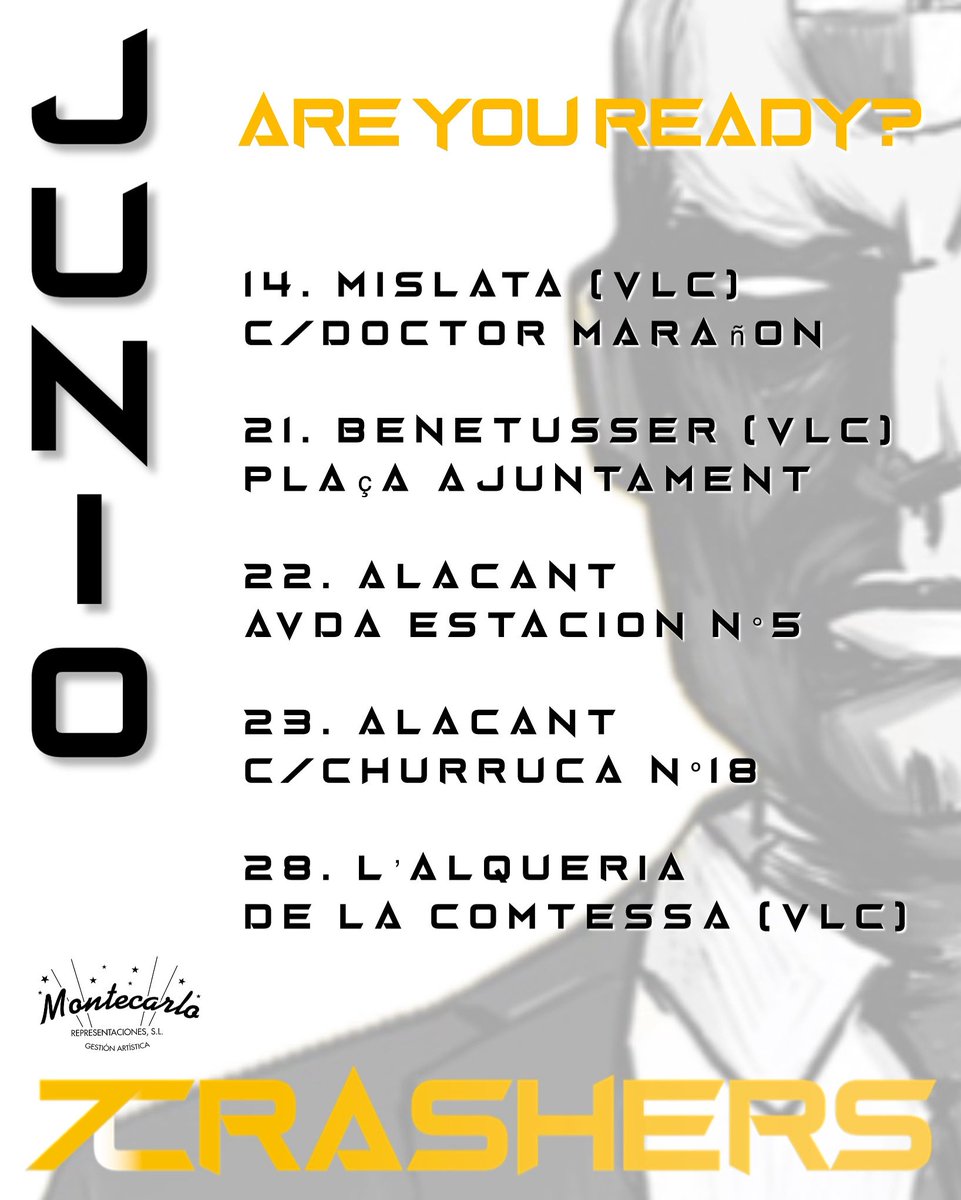 Llega el calor 🥵 y con ello los bolos de junio 😎👏👏💪🏻💪🏻💪🏻 Crashers!!!

Te vienes??? 
Are you ready❓❓❓