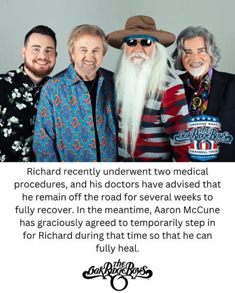 <a href="/JLawPA/">JLawPA</a> <a href="/oakridgeboys/">The Oak Ridge Boys</a> Here is what was posted... prayers for a speedy recovery!!! 🙏