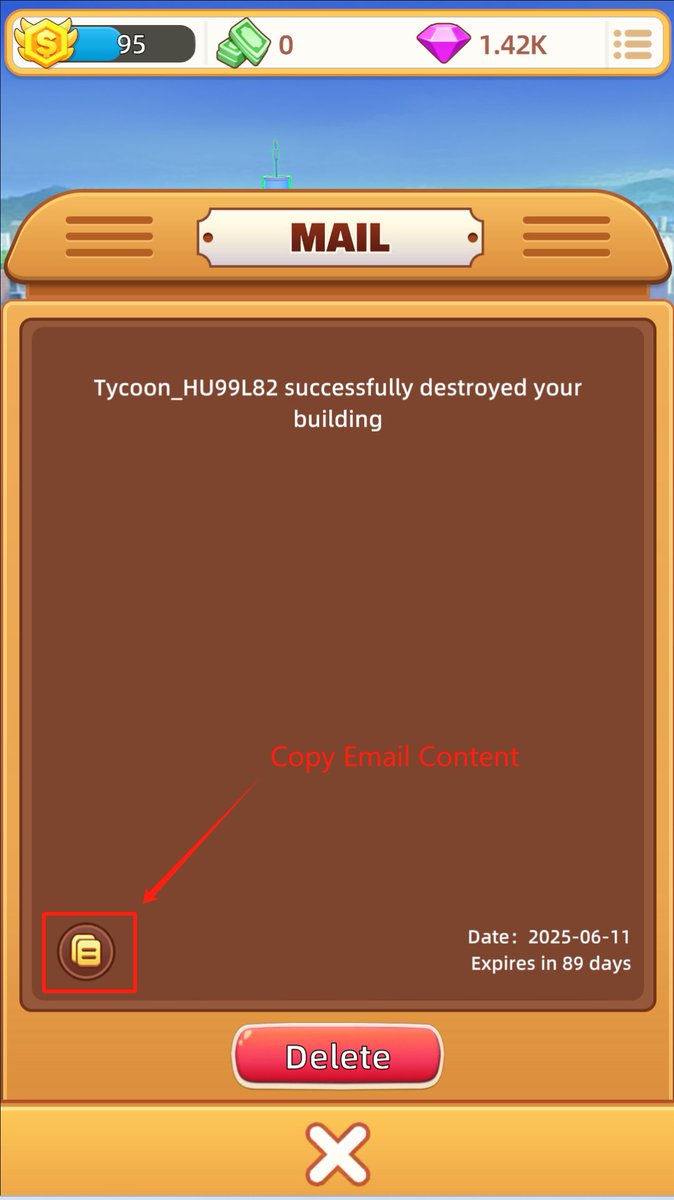 Have you noticed you can copy the email content by clicking this icon ?! 😎💣

#MCTP #Mumubit #GameFi