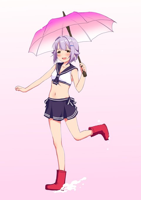 セーラーミズギ幸子、上を白にしてみたら夏っぽくなった 