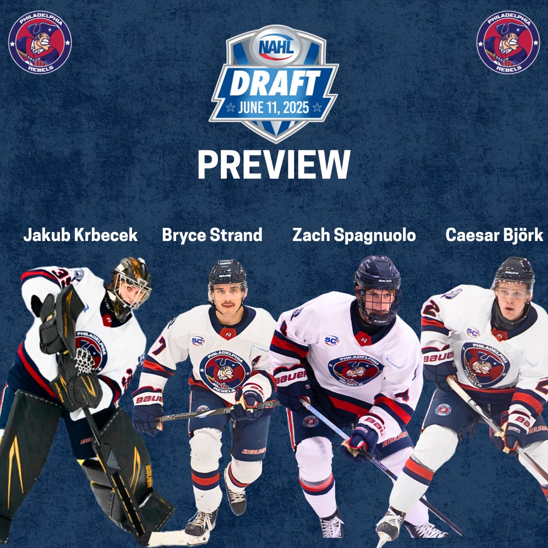 Rebels select 11th overall in today’s annual NAHL Draft. bit.ly/45Ojm3B