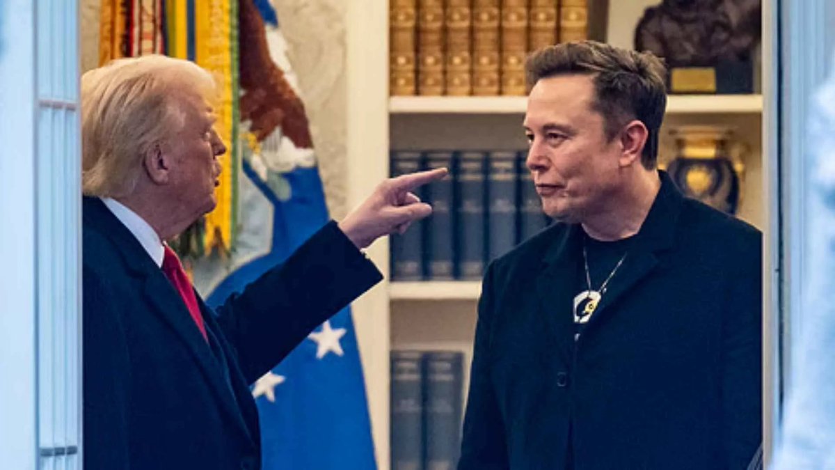 NewsX's tweet photo. Elon Musk Regrets ‘Going Too Far’ With Trump Posts After White House Warning.
Read more : https://t.co/8PsyK7u9rr
#ElonMusk #TrumpPosts #WhiteHouseWarning #SocialMediaControversy #MuskStatement https://t.co/gsBG4ADjWs