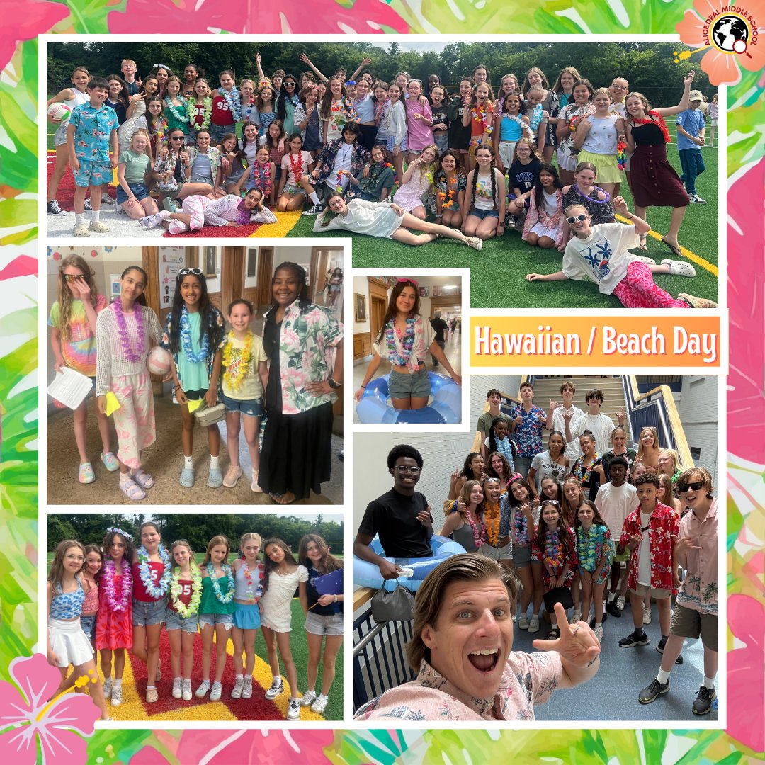 Hawaiian / Beach Day Spirit Day! #admsherewegrow