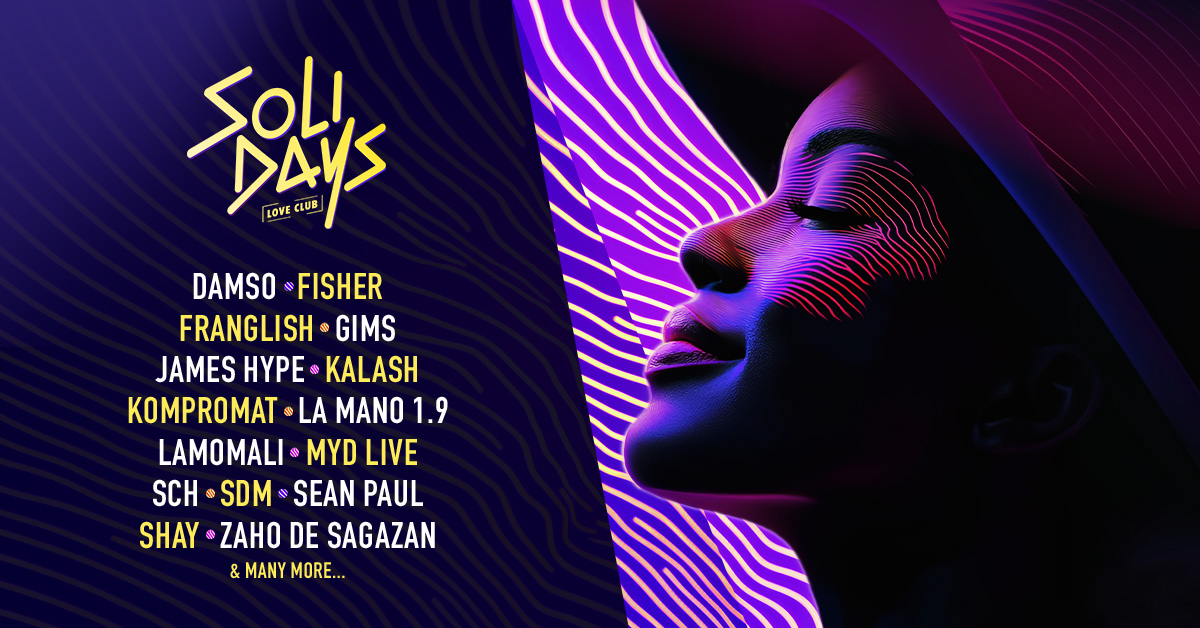 ALERTE GÉNÉRALE 🔥

SDM débarque en pétard aux Solidays pour retourner l’Hippodrome, la main stage… et vous avec 🫡
60 minutes, 100% bangers, une claque live comme seul le boss du game sait faire !

📍 Samedi 28 juin
🎟 Billets dispo sur SeeTickets bit.ly/4n1k4AY