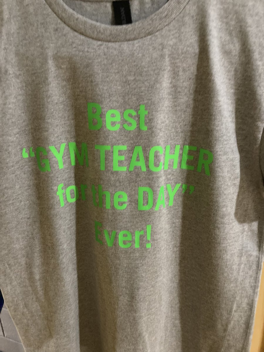 There’s a new gym teacher in town! Even shows up with his own uniform! Great job managing Physical education classes on Teacher for the day! #HTPSTalentTeams