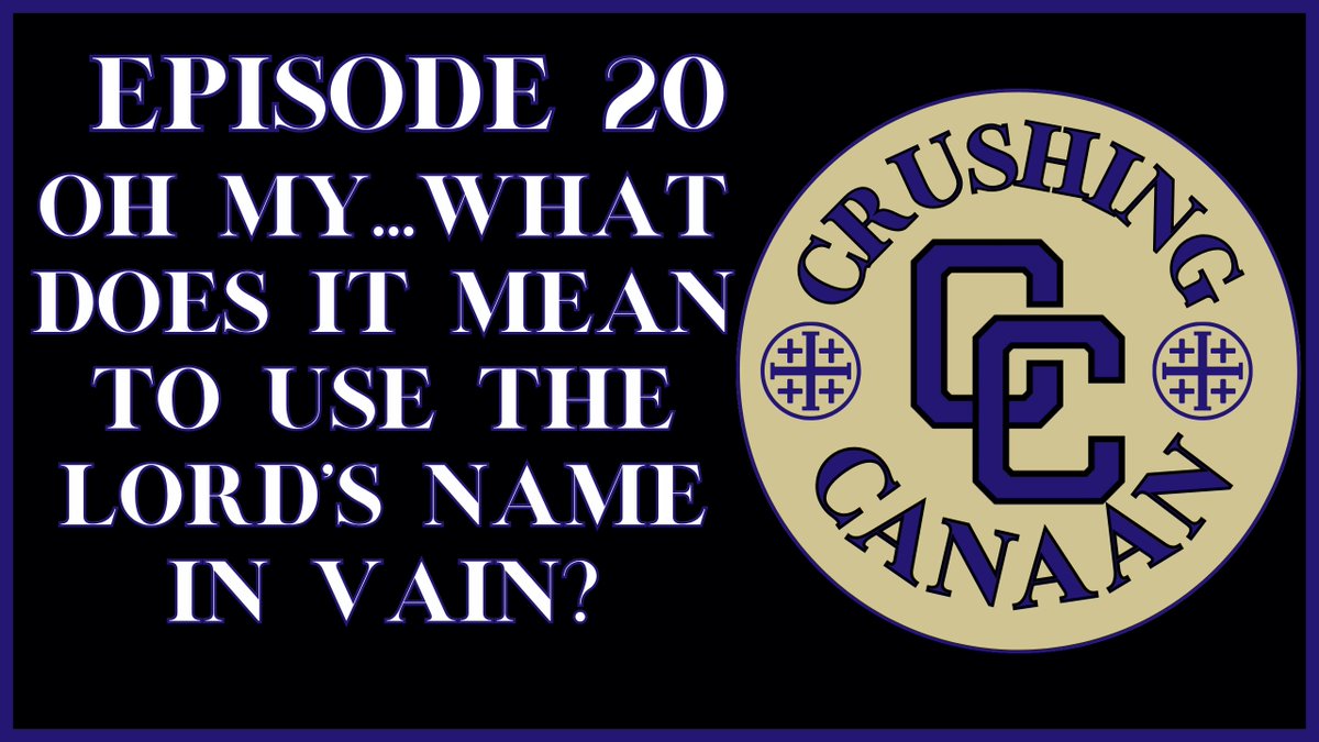 Episode 20 is live. <a href="/MrN8Varnadore/">Nate Varnadore</a> and <a href="/SethVarnadore/">Seth Varnadore</a> continue their series on "Christianese" and the Ten Commandments. This week they discuss what it really means to take the Lord's name in vain and why it was important enough to be a commandment.

Watch on Youtube:
