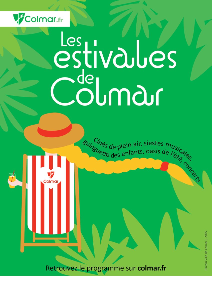 Colmar passe en mode été 100 % festif et gratuit ! Concerts, spectacles, ciné plein air, animations, foodtrucks, DJ sets …
🔥 Tout le programme 👉 colmar.fr/ete