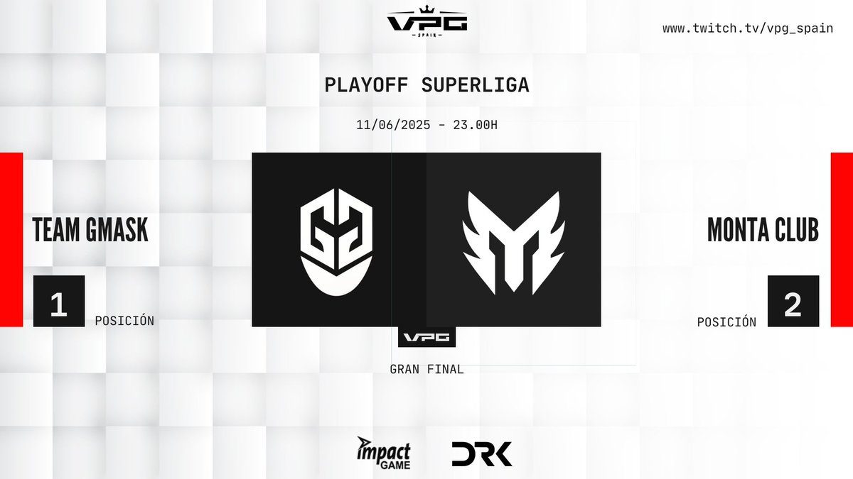Virtual Pro Gaming Espaรฑa (@vpg_spain) on Twitter photo โFโIโNโAโLโ โPโLโAโYโOโFโFโ
๐บ <a href="/TeamGMask/">Team GMask</a> ๐ <a href="/Monta_Club/">Monta Club</a>
โฐ23:00
๐น twitch.tv/vpg_spain
โ๏ธ La eliminatoria del aรฑo. A la que todo el mundo quiere llegar. El actual campeรณn contra un super equipo. El meta contra el estilo. Rubo contra Lukaku. La batalla โFโIโNโAโLโ โPโLโAโYโOโFโFโ
๐บ <a href="/TeamGMask/">Team GMask</a> ๐ <a href="/Monta_Club/">Monta Club</a>
โฐ23:00
๐น twitch.tv/vpg_spain
โ๏ธ La eliminatoria del aรฑo. A la que todo el mundo quiere llegar. El actual campeรณn contra un super equipo. El meta contra el estilo. Rubo contra Lukaku. La batalla