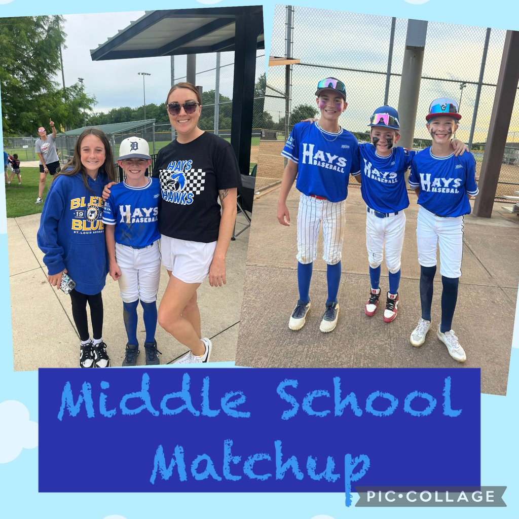 Hawks were on the field and in the stands at the recent Middle School Matchup!⚾