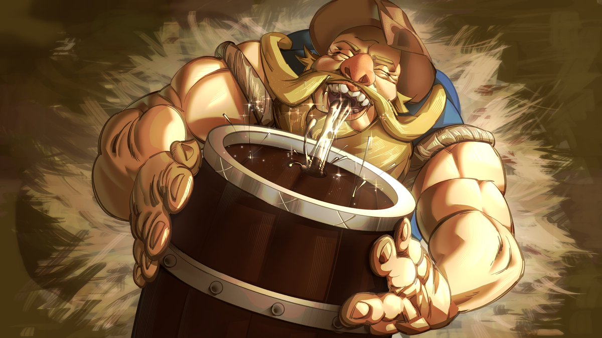 "Hillbilly juice, best you can find. Brew so strong make the devil go blind..."
Art by <a href="/xHelleborus/">Helleborus #PresasExpostas3</a>  #LeagueOfLegends #Gragas #moonshine