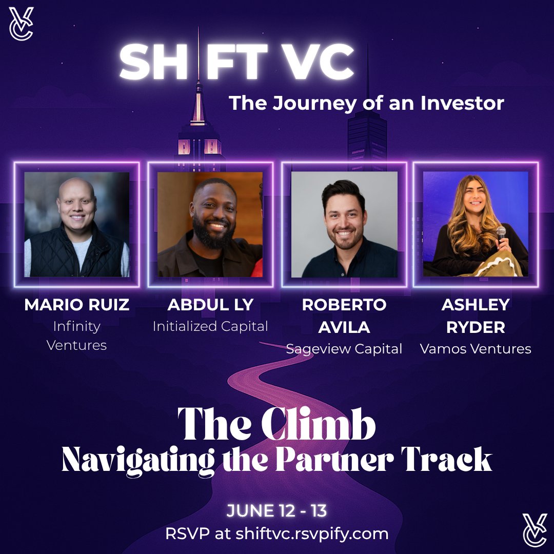 VcUnleashed's tweet image. We are excited to have all these phenomenal investors join us for the Navigating the Partner track panel on June 13th.
This is a conversation you don't want to miss. The countdown has begun ! We hope to see you there.