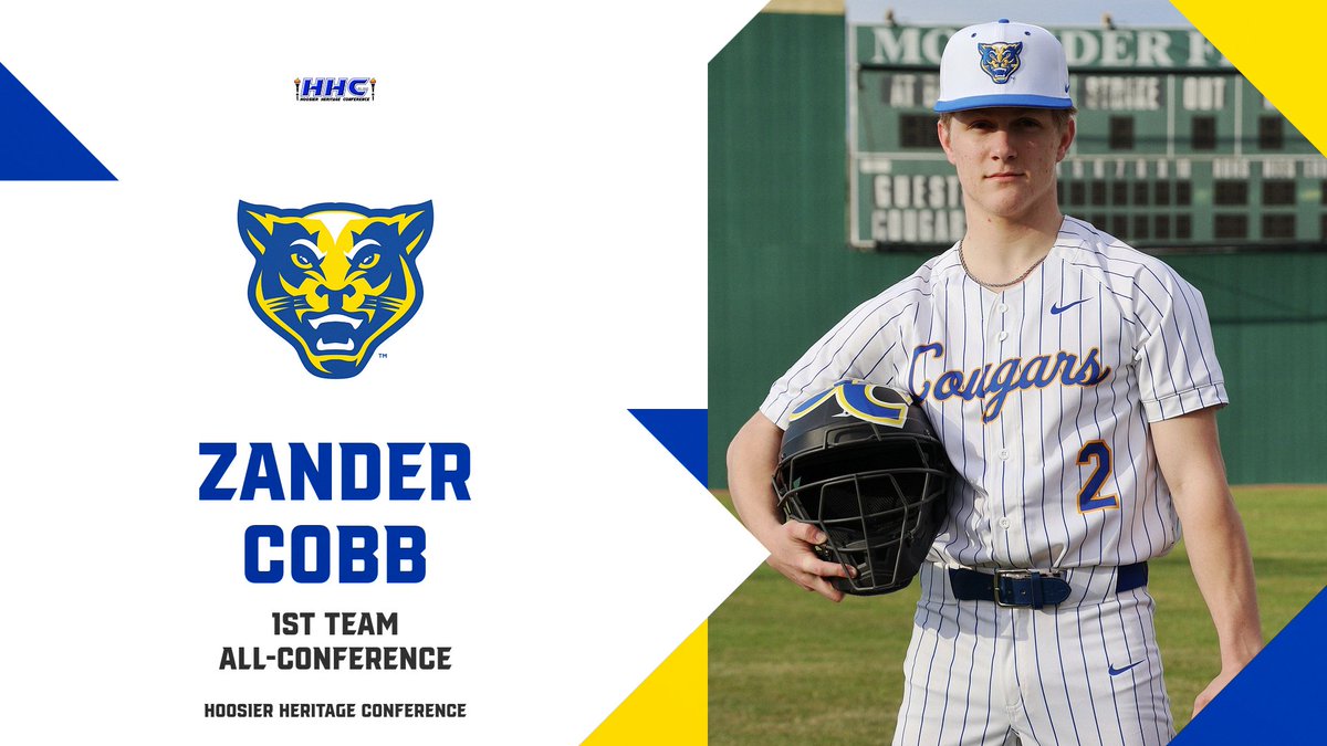 Congratulations to Senior, Zander Cobb on being selected 1st Team All-HHC! 

#culture #gcbaseball #cougars