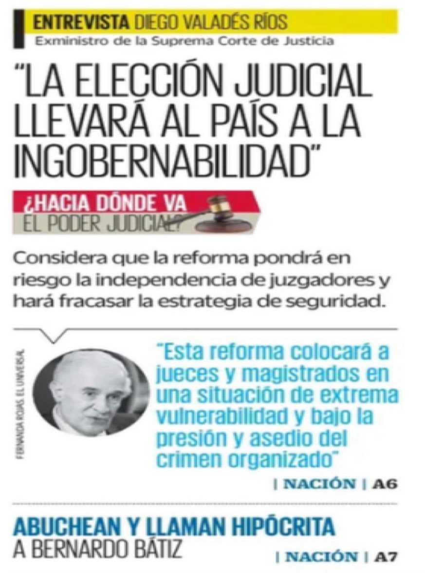 𝐉𝐚𝐯𝐢𝐞𝐫 𝐋𝐨𝐳𝐚𝐧𝐨 𝐀. (@jlozanoa) on Twitter photo ⚠️ Que conste: sobre advertencia no hay engaño.
<a href="/dvalades/">Diego Valadés</a>
<a href="/El_Universal_Mx/">El Universal</a>
#ReformaJudicial ⚠️ Que conste: sobre advertencia no hay engaño.
<a href="/dvalades/">Diego Valadés</a>
<a href="/El_Universal_Mx/">El Universal</a>
#ReformaJudicial
