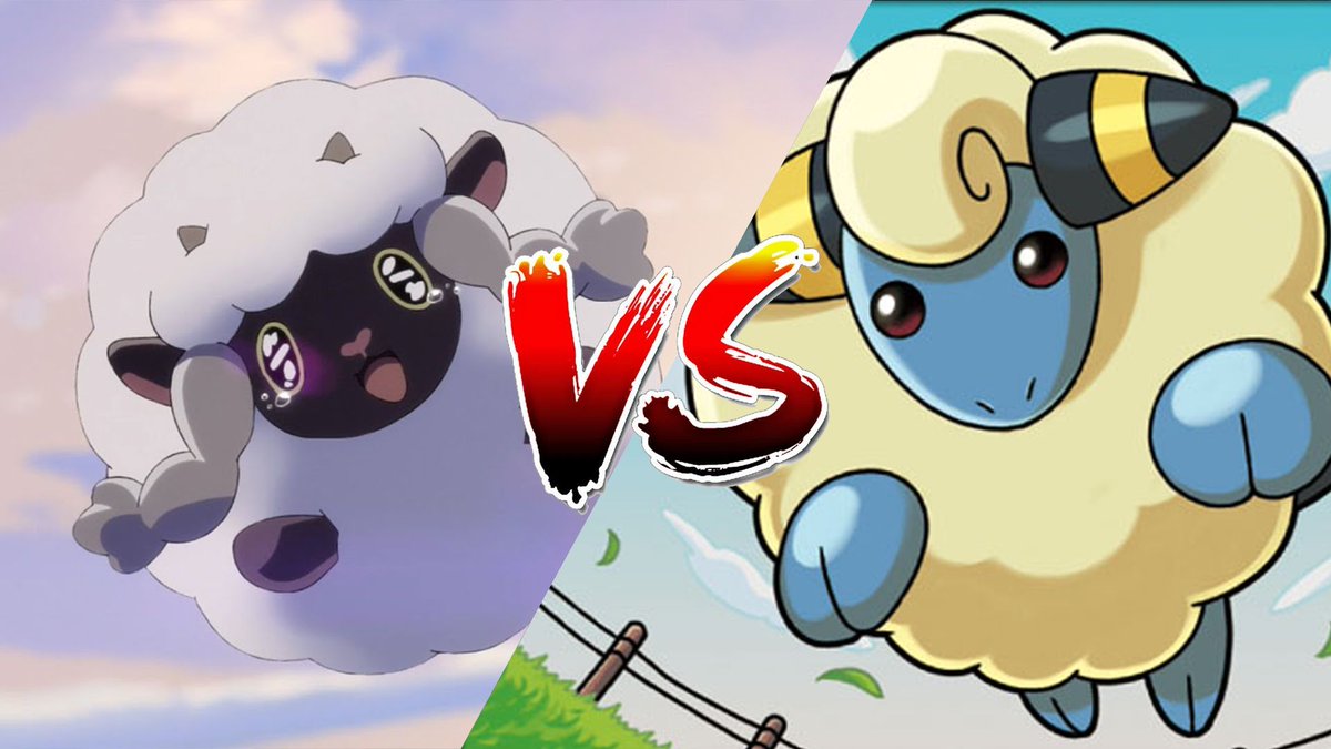 puclpodcast's tweet photo. Wooloo vs Mareep who is going to win? #PokemonFight #Pokemon #Podcast https://t.co/k7uLdAYD1P