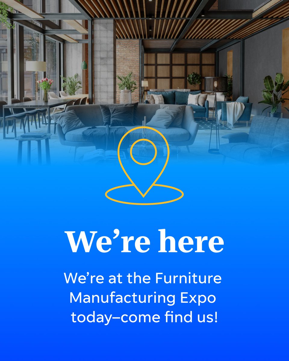 USAT_Network's tweet image. We're at the Furniture Manufacturing Expo today—will we see you there? 🪑

From tech-driven trends to smarter workflows, we're excited to connect with manufacturers and suppliers who are shaping the future of the furniture industry.

#FurnitureExpo #RetailMarketing