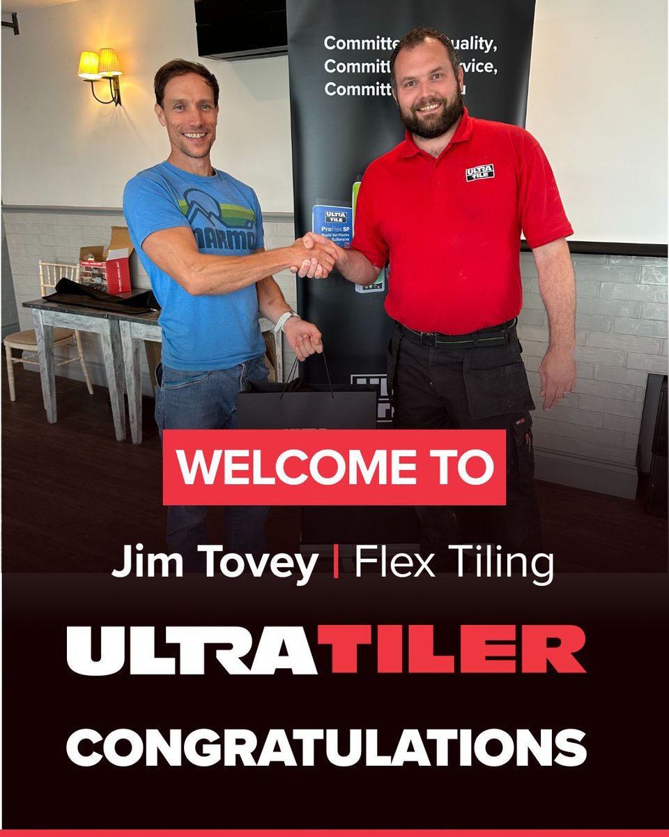 Please join us in giving a huge welcome to the newest member of the UltraTiler family — Jim Tovey! 👏👏

Jim brings skill, dedication, and a passion for perfection that aligns perfectly with what it means to be an UltraTiler.

#WelcomeJim #UltraTiler #TeamUltra #UltraTiler