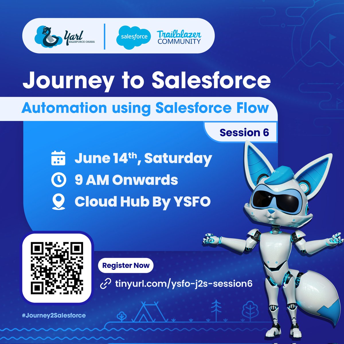 Yarl Salesforce Ohana - Sri Lanka (@yarlsfo) on Twitter photo ๐๐จ๐ฎ๐ซ๐ง๐๐ฒ ๐ญ๐จ ๐๐๐ฅ๐๐ฌ๐๐จ๐ซ๐๐ โ ๐๐๐ฌ๐ฌ๐ข๐จ๐ง ๐ ๐
Join us this Saturday for Journey to Salesforce โ Session 6
Weโre diving into Automation using Salesforce Flow โ hands-on and interactive!
Donโt forget to bring your laptops with internet connection.
๐
Date: June ๐๐จ๐ฎ๐ซ๐ง๐๐ฒ ๐ญ๐จ ๐๐๐ฅ๐๐ฌ๐๐จ๐ซ๐๐ โ ๐๐๐ฌ๐ฌ๐ข๐จ๐ง ๐ ๐
Join us this Saturday for Journey to Salesforce โ Session 6
Weโre diving into Automation using Salesforce Flow โ hands-on and interactive!
Donโt forget to bring your laptops with internet connection.
๐
Date: June