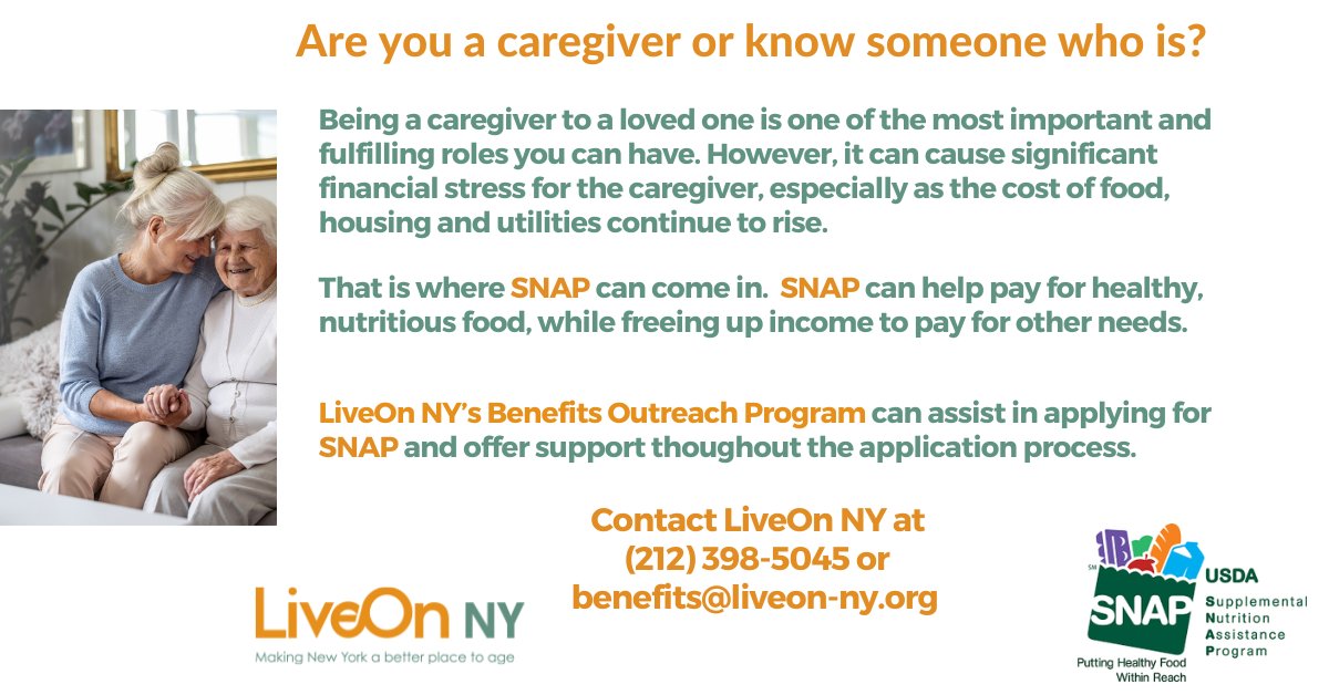 LiveOn NY (@liveonny) on Twitter photo SNAP can help caregivers! SNAP can help caregivers!