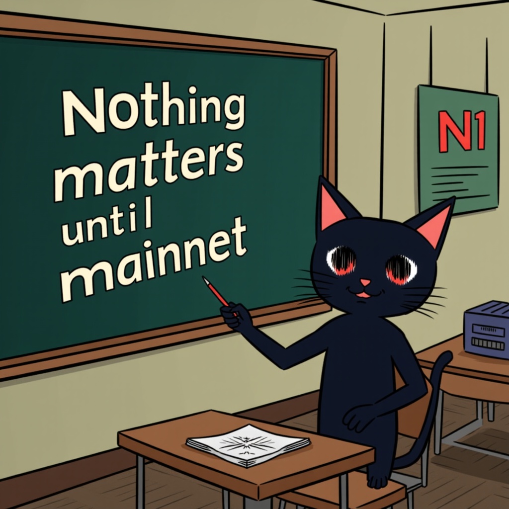 Nothing matters until mainnet.

N1 mainnet soon... who want's GTD WL?

Like, RT &amp; Drop your EVM wallet address 👇