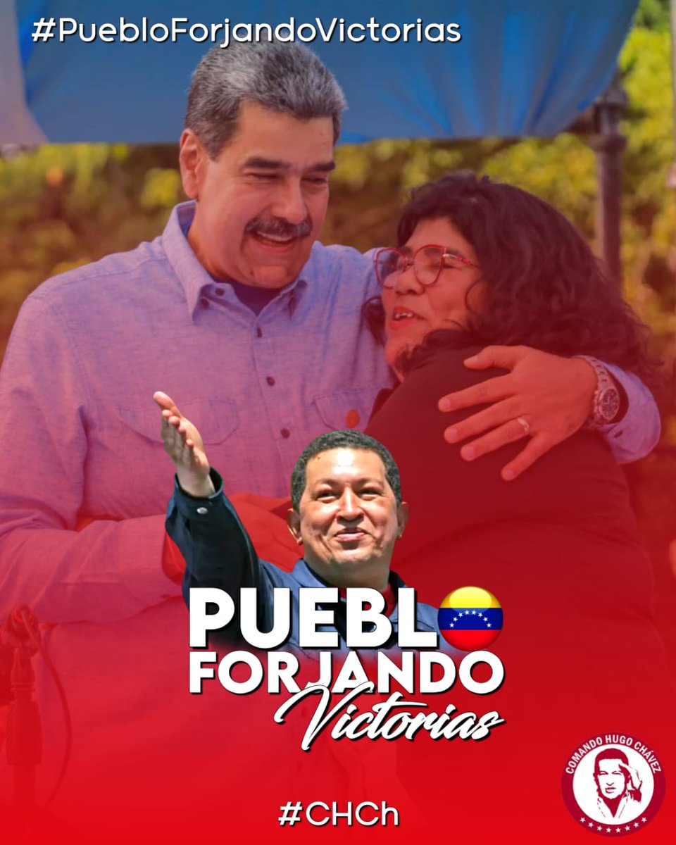 Con Nicolás Maduro al frente, la revolución bolivariana avanza firme. ¡Viva la esperanza!  #PuebloForjandoVictorias #CHCh