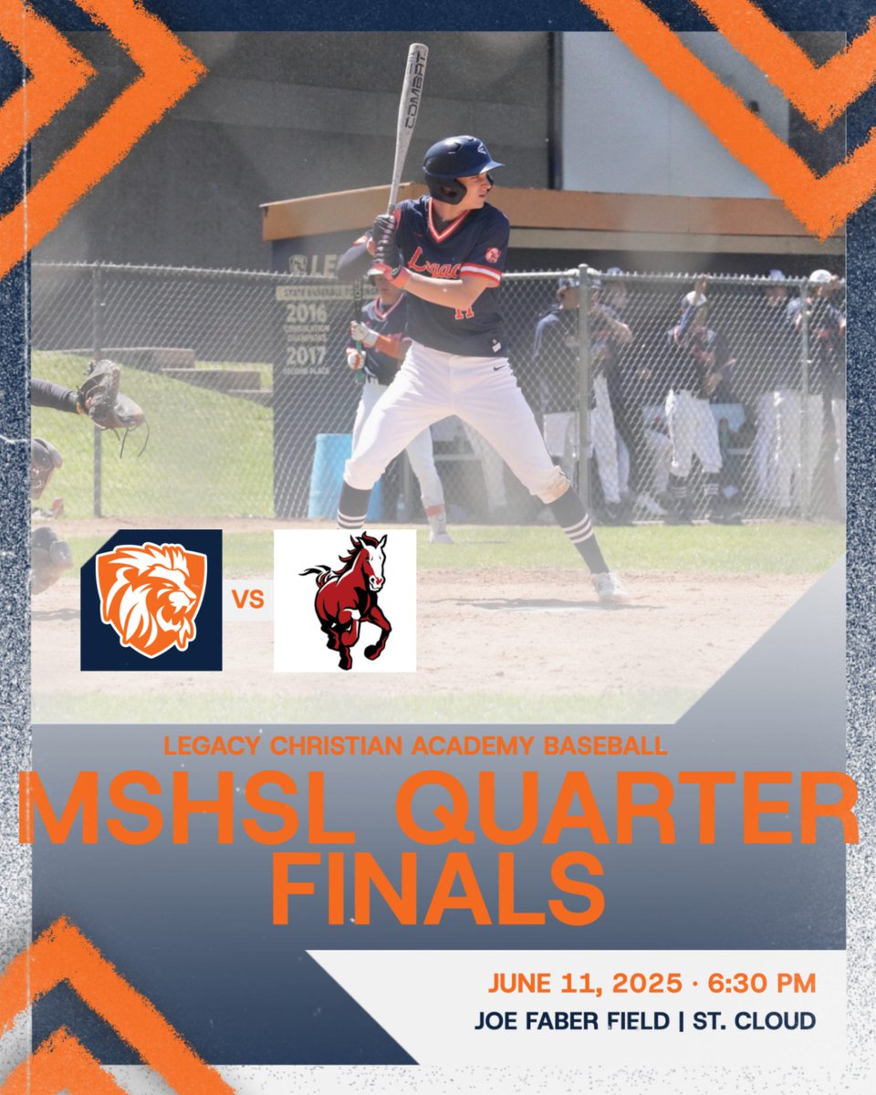 Baseball begins their State journey tonight at Joe Faber Field in St. Cloud! They compete against the #5 seed, Red Lake County. Head on over and cheer them on! Go Lions!