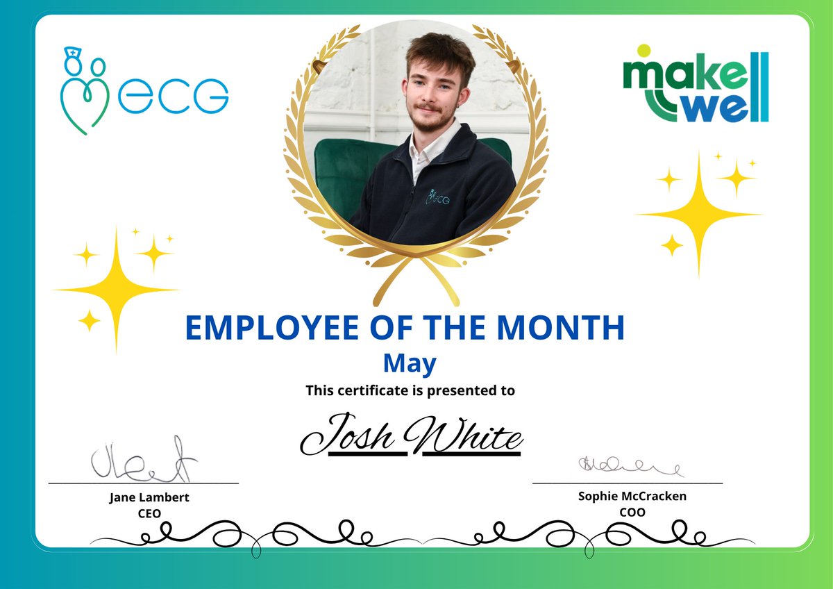 Congratulations to Josh White on being awarded Employee of the Month for May! Well done Josh, thank you for all your hard work last month and always! ⭐