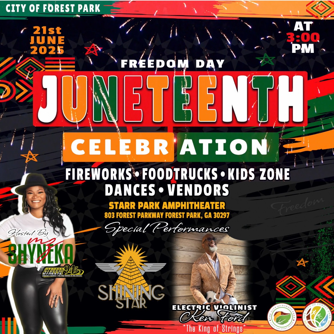 Get ready to celebrate FREEDOM, CULTURE, and COMMUNITY. 📷We’re gearing up for our annual #Juneteenth Celebration hosted by <a href="/MzShynekadotcom/">Mz Shyneka</a> taking place at 3 p.m. on Saturday, June 21, at Starr Park, and you're invited! The event is FREE!