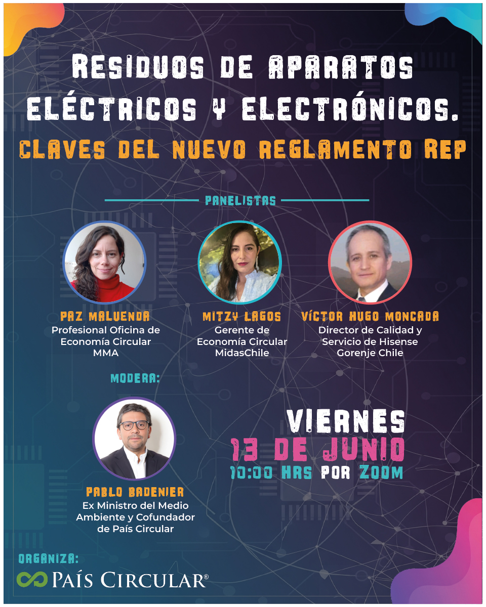 PaisCircular's tweet image. 📣 Webinar: RAEE y el nuevo reglamento REP ♻️

🗓️ Viernes 13 de Junio⏰ 10:00 Hrs. 
¡Inscríbete ahora! 👇
us06web.zoom.us/webinar/regist…

@MMAChile @MidasChile #RAEE #EconomiaCircular #ReglamentoREP
