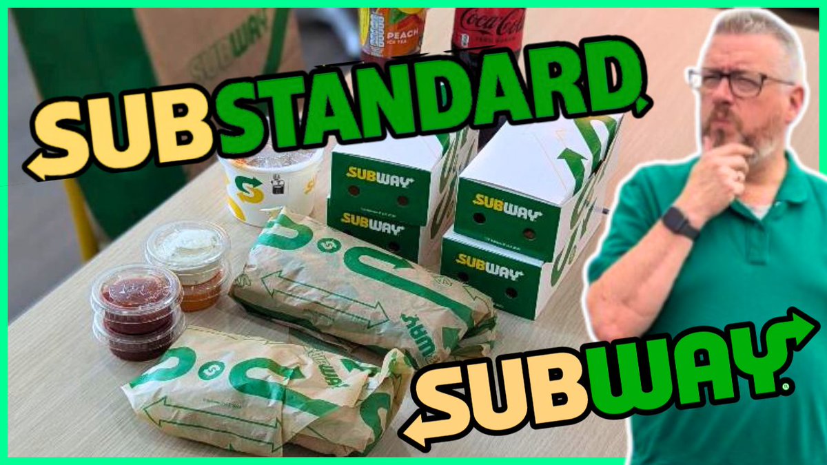 Today I am in Abingdon, and I visit Subway.

It's a huge chain globally, and has over 2000 branches in the UK.

They're famous for their sandwiches, but now they do sides and all sorts.  But is it any good?

youtu.be/1FehX5vlFM4