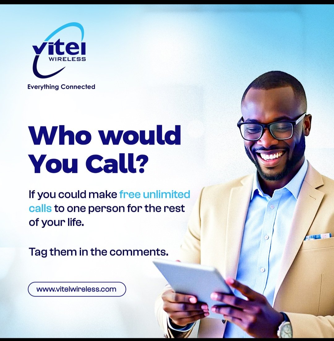 Vitelwirelessng's tweet photo. Who's your forever call? π
Tag them and letβs know whoβd be on the line 24/7! βΊοΈπ
#VitelWireless #EverythingConnected #AlternativeBest #BlueIsTheNewColor #VibeWithBlue #GetBlue https://t.co/JKju4mFJ6x