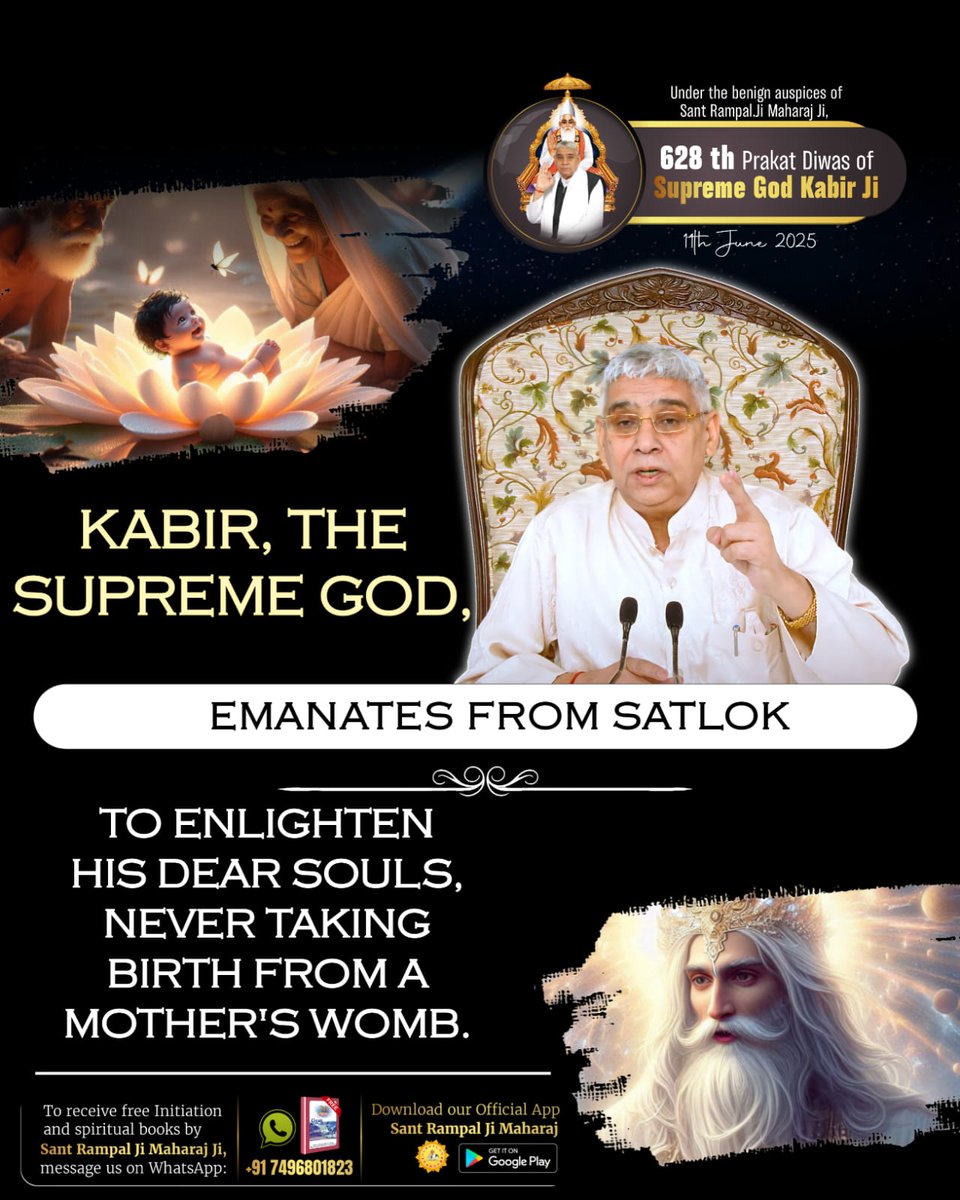 nimbunate9125's tweet photo. 🌸Kabir Saheb did not take birth from any mother🌸
#परमात्माकबीर_जननी_जना_न_माय #appearance #avatar 
#KabirParmatma_PrakatDiwas #KabirPrakatDiwas #KabirisGod #kabir #exploremore #instagood #feastagram #SantRampalJiMaharaj #friends #world #hindu #muslim #sikh #christian #Globa https://t.co/x5GyflvmIz