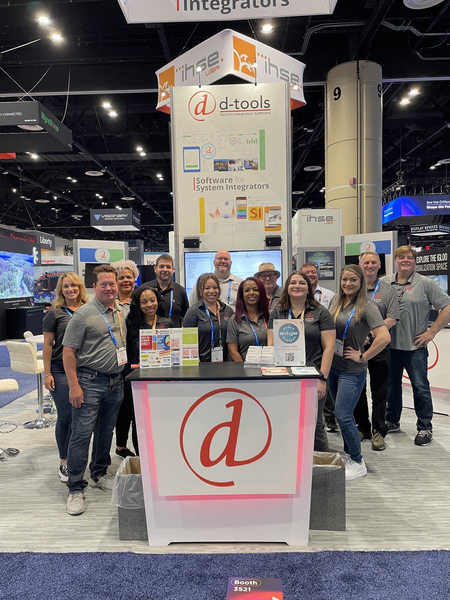 D-Tools is live @InfoComm2025! 
Stop by Booth #3521 to see how we're streamlining AV workflows from sales to service. Meet the team, catch a demo, and discover how D-Tools powers smarter integration.
#InfoComm2025 #SystemIntegrator