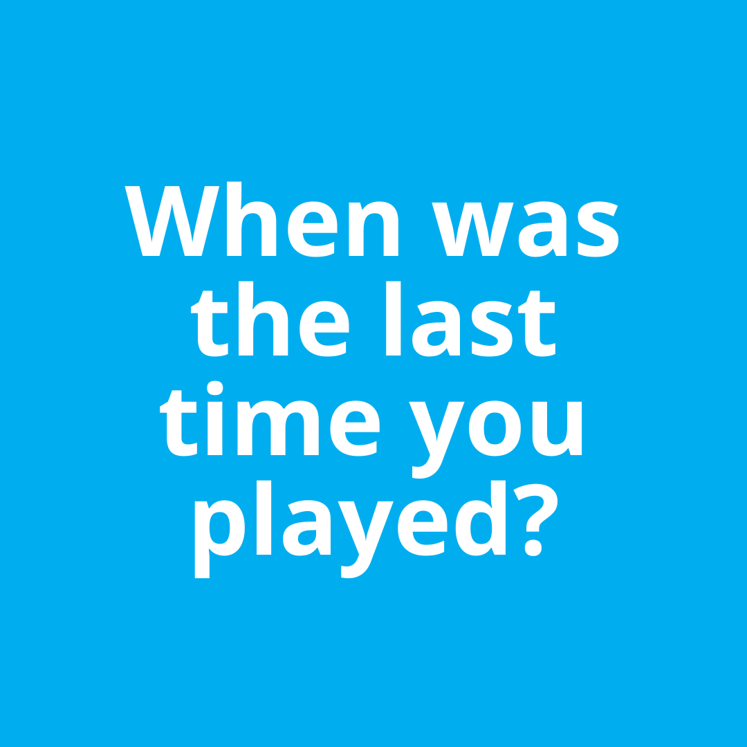 It’s #DayofPlay! 🎮🛝🧩

Did you know that play has a crucial role in children’s and adults' intellectual, social, emotional and physical growth? Even beyond childhood, play is important for learning and building life skills.

To celebrate this day, let us know how you play!