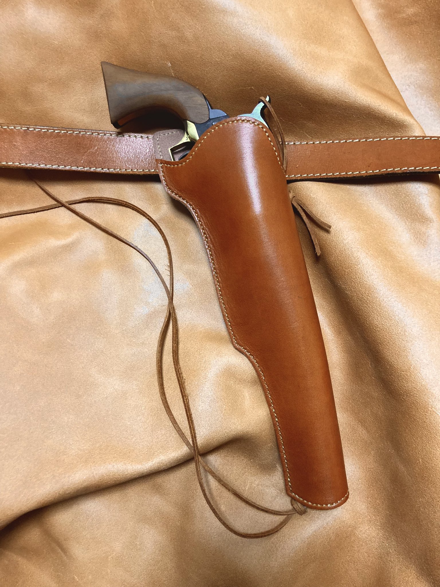 コルト M1847 ウォーカー用右利きレザーホルスター m No.745