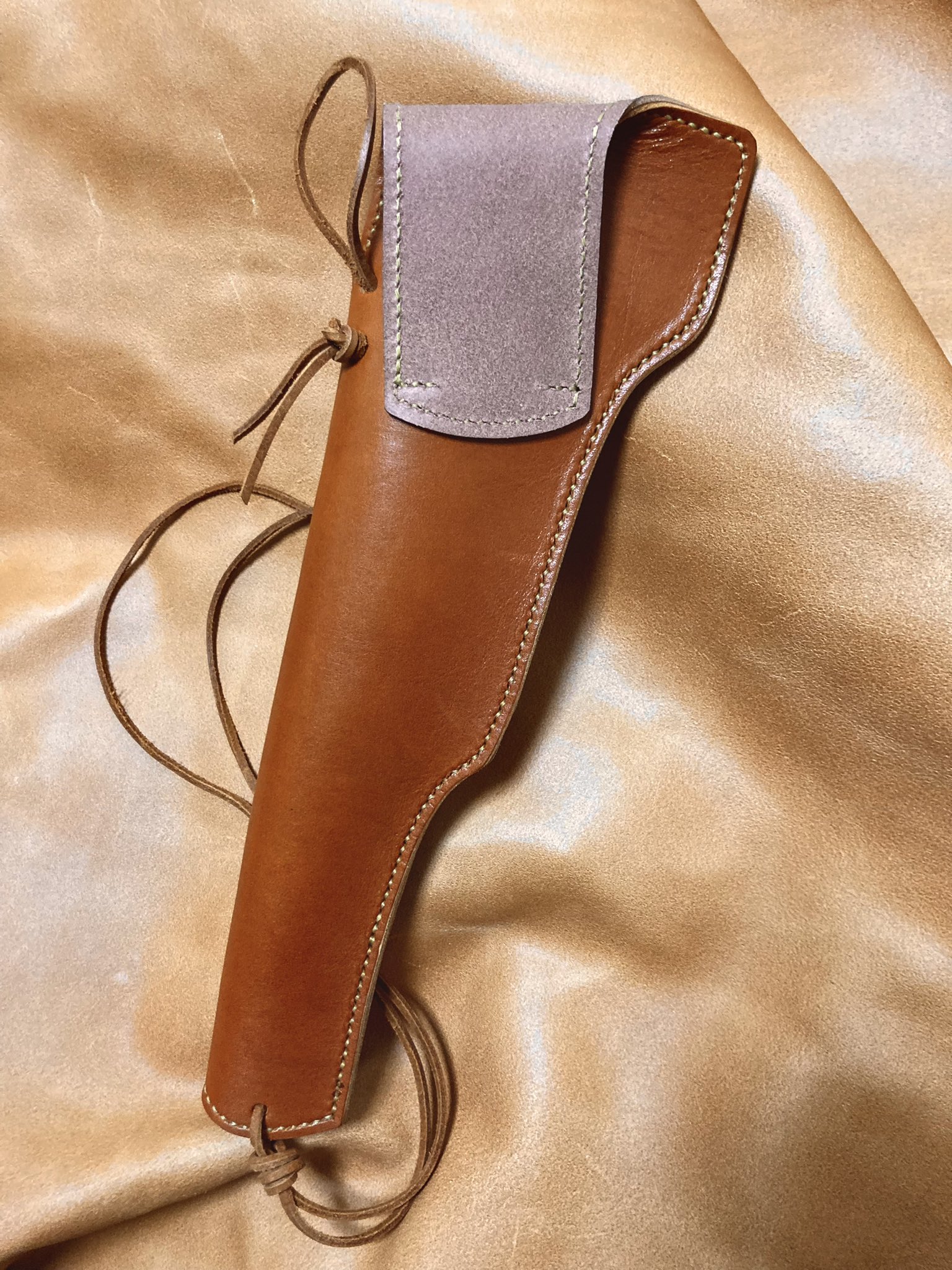 コルト M1847 ウォーカー用右利きレザーホルスター No 737