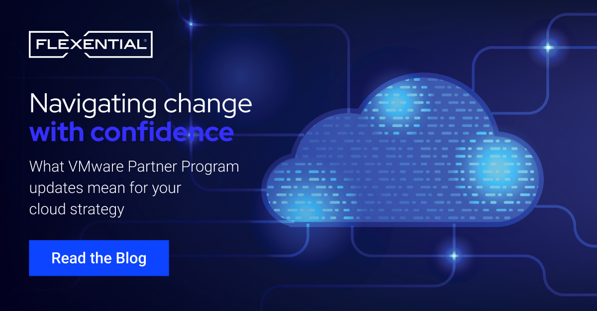 KimPikeFlex's tweet image. Uncertain about VMware changes or your partner's status? You're not alone. @flexential is a Pinnacle-level VMware cloud partner, ready to guide you with the stability and expertise you need to move forward. flexential.com/resources/blog… #vmware #broadcom #cloud