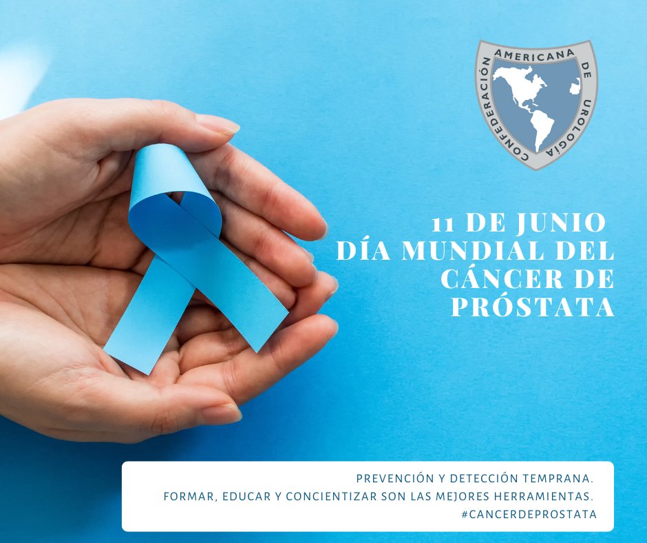 11 de Junio Día Mundial del Cáncer de Próstata
Prevención y Detección Temprana. 
Formar, Educar y Concientizar son las mejores Herramientas.
#CancerDeProstata