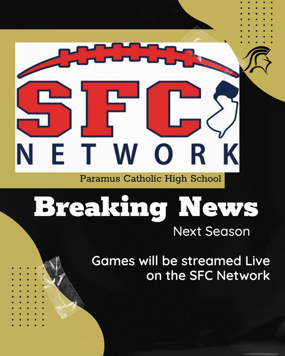 📣 PARAMUS CATHOLIC JOINS SUPER FOOTBALL CONFERENCE STREAMING NETWORK! Catch every game live this season! Go Paladins! 🏈💪 #ParamusCatholic #PaladinPride #SFCNetwork #HighSchoolFootball #NewSeasonNewStream