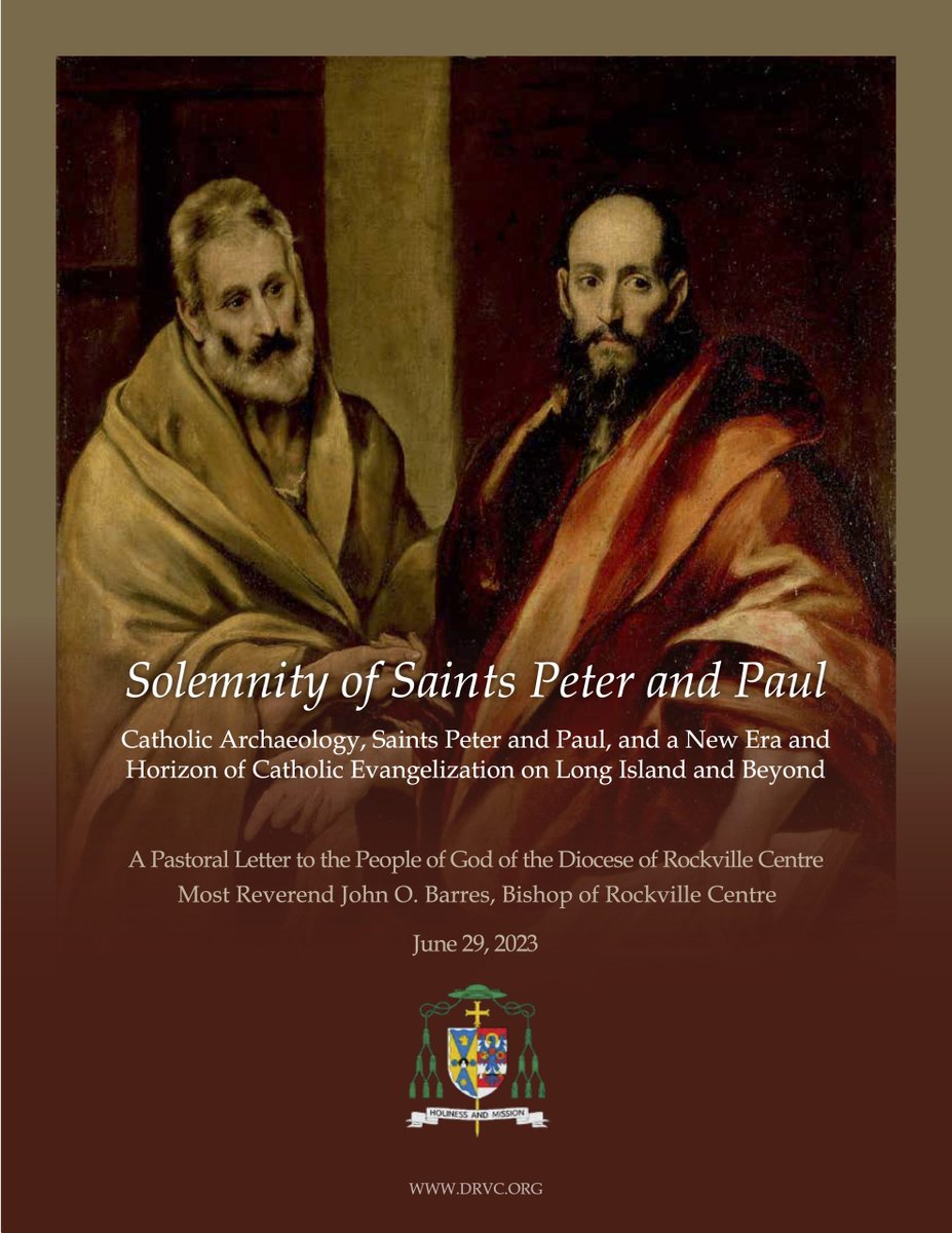 RVCDiocese's tweet image. On this Solemnity of Saints Peter and Paul, we invite you to read Bishop Barres' pastoral letter for the Solemnity.

To read the letter, please visit: drvc.org/peterandpaulle….