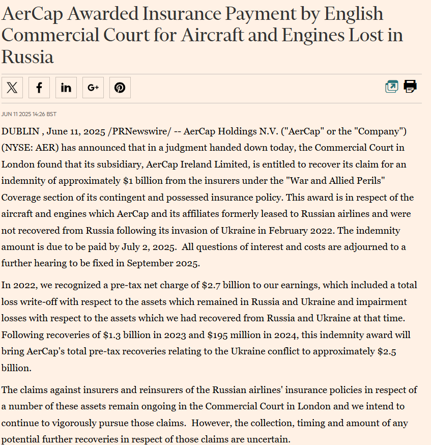 BankingIp's tweet image. Some spare change for Angus to buy back some more shares (4.5% of market cap) $AER AERCAP