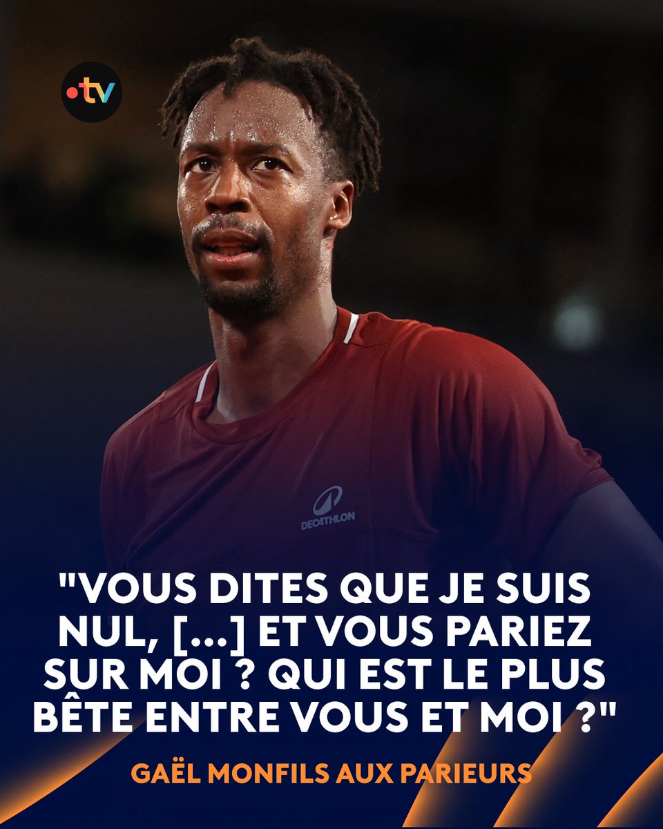 🎾 #Tennis | ⚡ Gaël Monfils répond avec humour aux insultes des parieurs !

😤 Victime d’insultes de la part des parieurs après sa défaite au tournoi de Stuttgart face à Alex Michelsen, le Français tenu à répondre en vidéo, sur un ton léger.